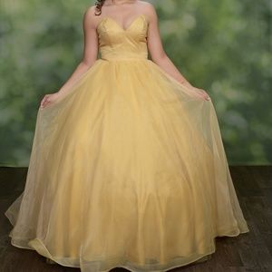 Buttercup yellow / Gold prom dress from promlily m